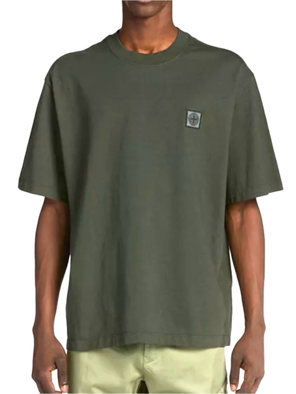 STONE ISLAND Juniper Green Logo Tee Size 3X